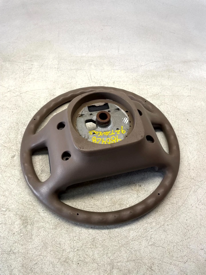 1992-1995 Ford Taurus Mercury Sable Steering Wheel Beige Leather OEM - Image 3 of 4