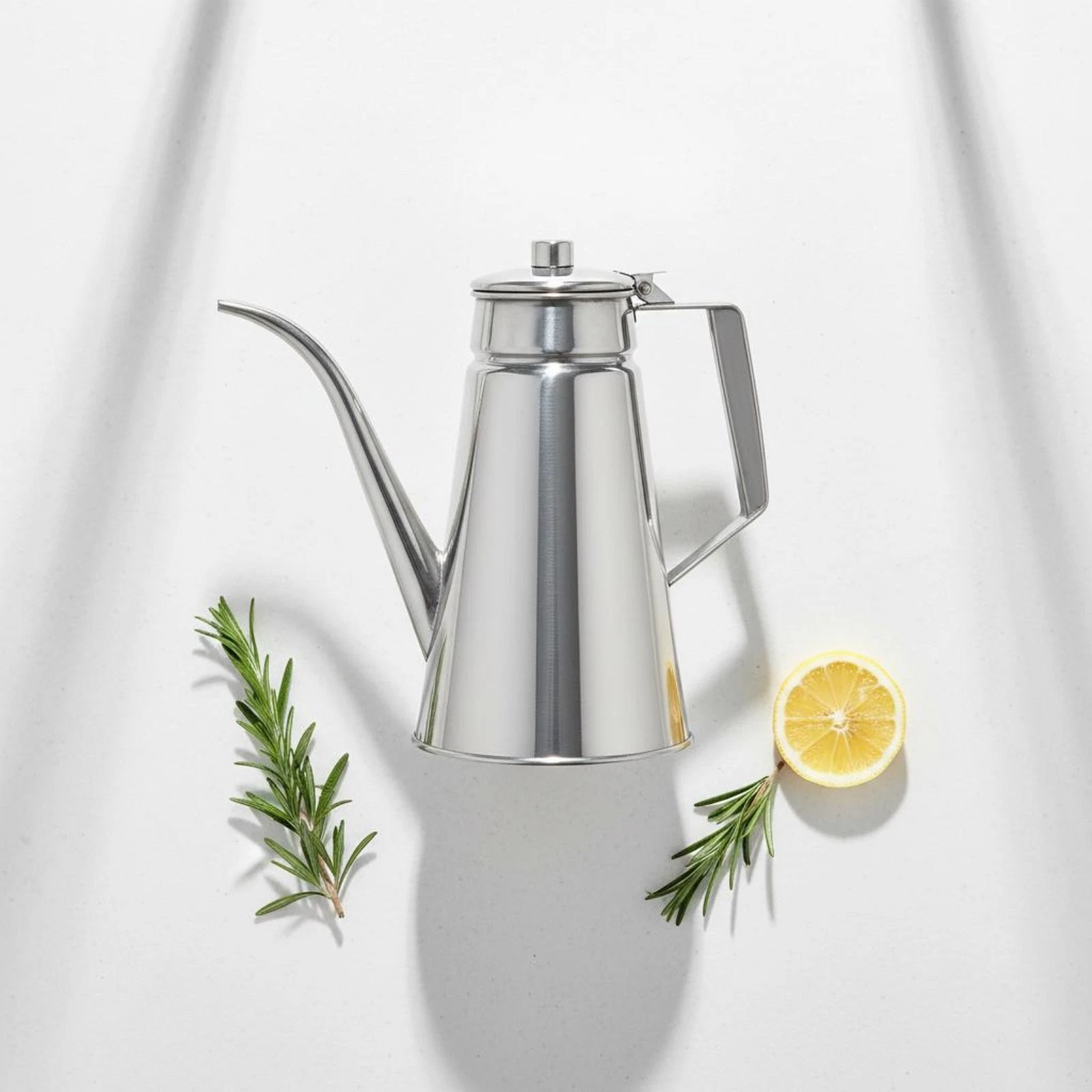 Stainless Steel Oil Pot Easy to Clean Kitchenware Wide Mouth Design