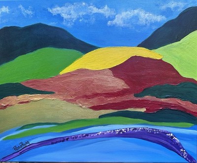 Echoes of Creation  New Painting Original Acrylic Art On Canvas Signed 16x20