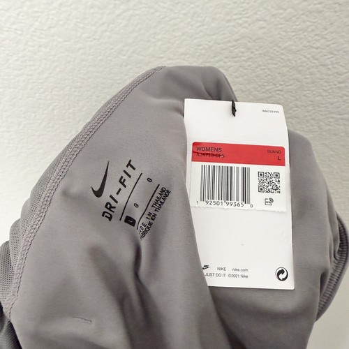 Nike Size Large L Gray Pull-On Dri-Fit Built-in-Brief Tempo Running Shorts NWT - Picture 9 of 10