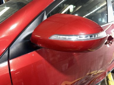 10-16 KIA SPORTAGE Door Mirror Left RED BEG W/ HEAT W/ TURN SIGNAL MANUAL FOLD