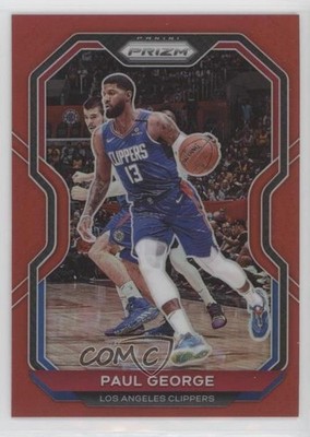 2020-21 Panini Prizm Red Prizm 2/299 Paul George #14 1s6