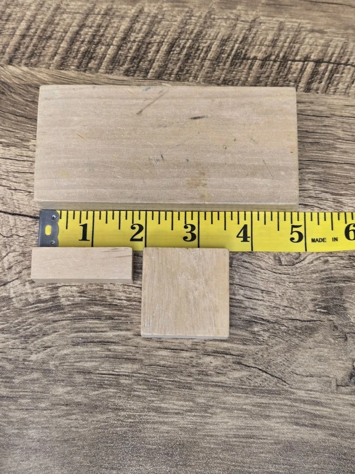 SET OF 17 Vintage Wooden Blocks Various Sizes - Perfect for Carving/Crafts! - Image 3 of 4
