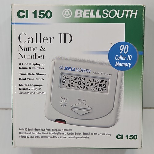Bellsouth Bell South CI-150 90 Name Number Memory Caller ID