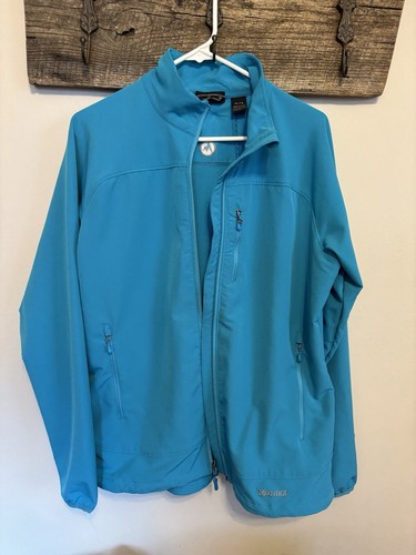 Marmot M3 Softshell Women's Size XL Atomic Blue Full Zip Tempo Jacket