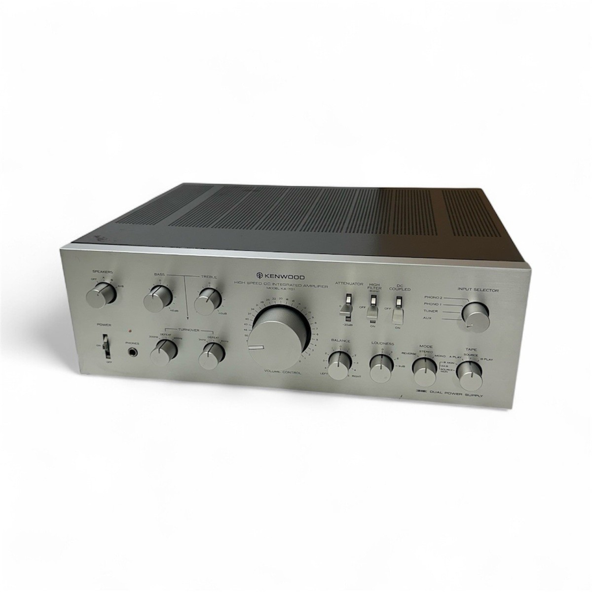 Kenwood High Speed DC Integrated Amplifier Model-KA-701 AS-IS