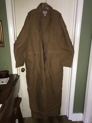 Vintage Extreme Bulwark FR DuPont Nomex IIIA BROWN Coveralls Red Kap  Size 56T
