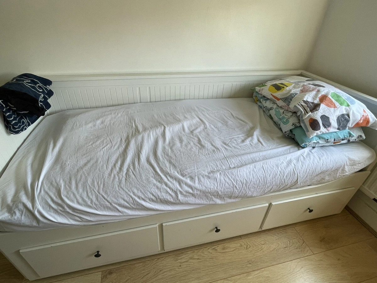 HEMNES Day bed 3 drawers 2 mattresses eBay
