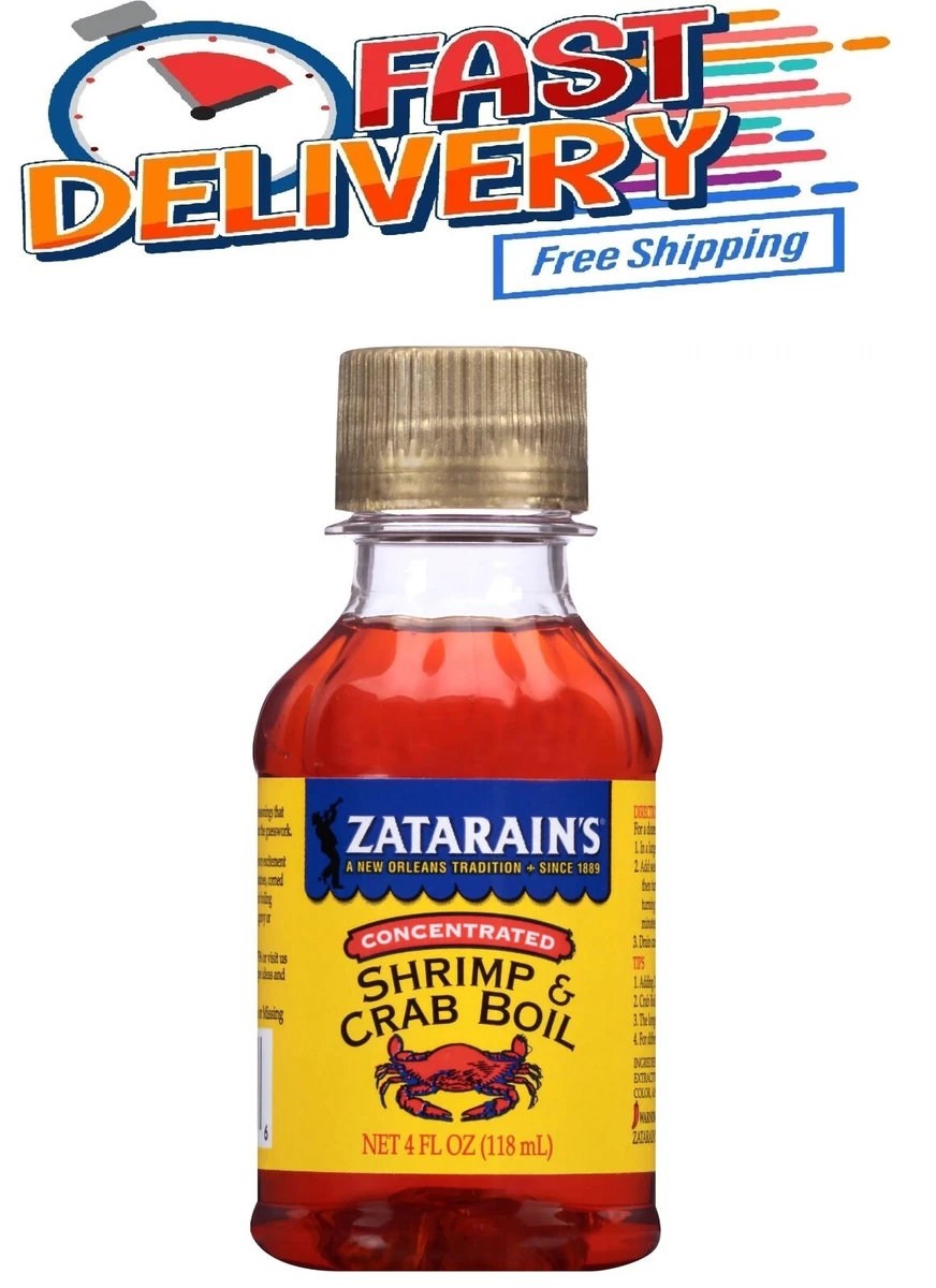Zatarain s Concentrated Shrimp Crab Boil Liquid Seasoning 4 Oz