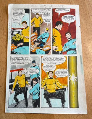 STAR TREK original color guide ART 1975 KIRK SPOCK BONES CRIER EMPTINESS POWER