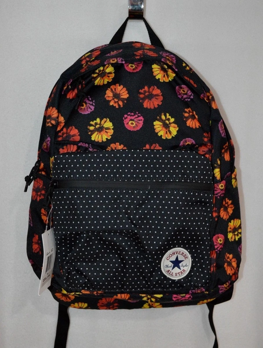 obvio Penélope espiral Converse Poly Chuck Plus 1.0 Black/Floral Multi Women&#039;s Backpack -  10004840-970 | eBay