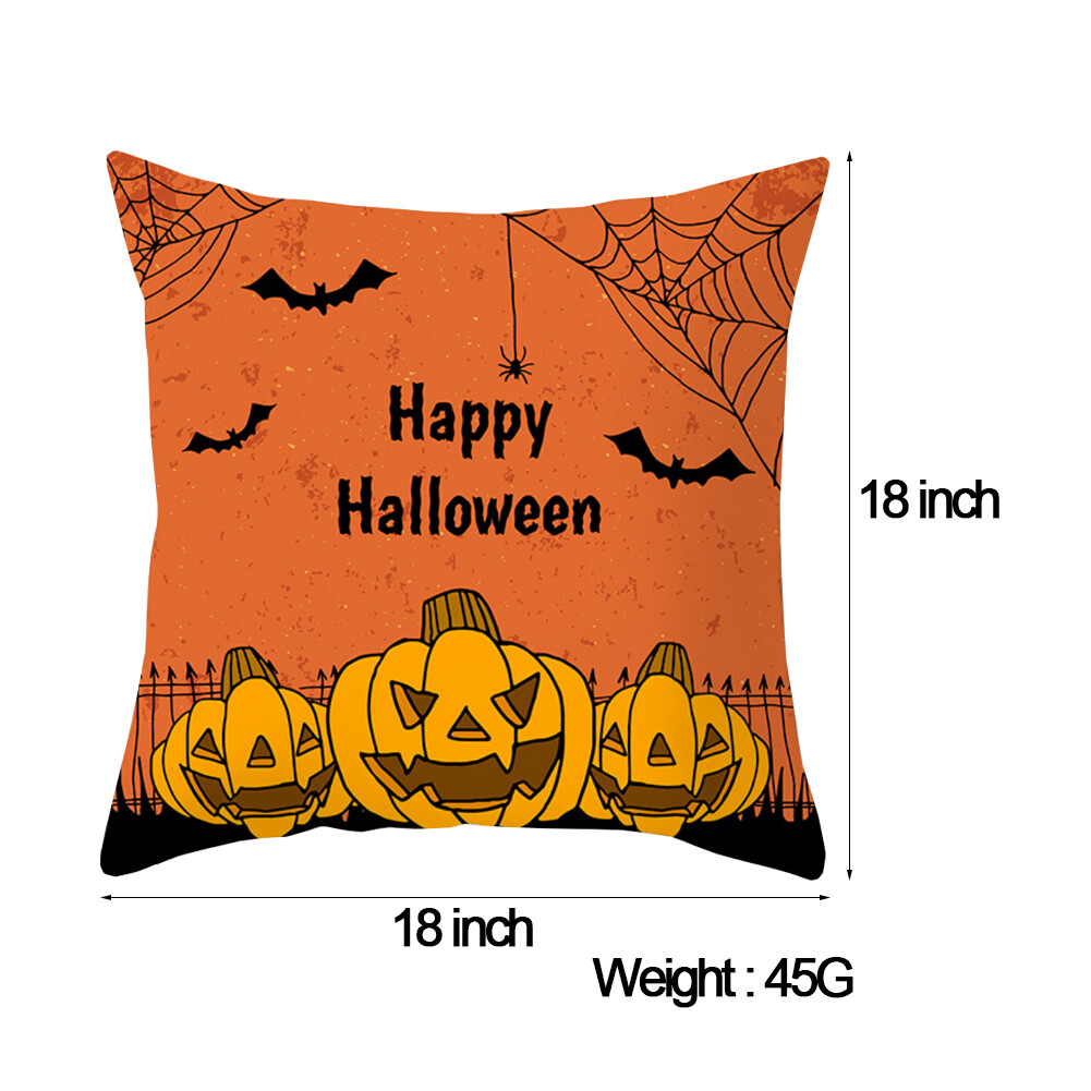 4PCs/Set Halloween Pillow Case Cover Sofa Pillowcase Cushion Cover Home