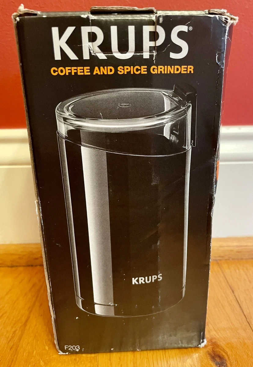 KRUPS F203 Electric Spice and Coffee Grinder with Stainless Steel