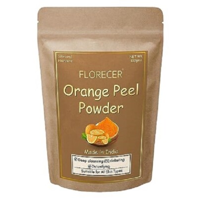 Pure and Natural Orange Peel Powder for Face Masks, Facials and Skin Care 100 gm