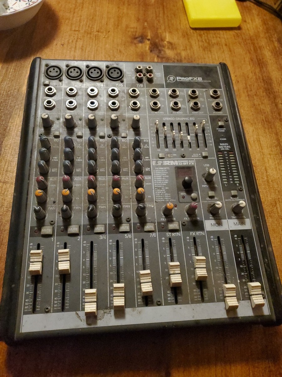 Mackie Mixer PROFX8 Professional Mic/Line Mixer with FX | eBay