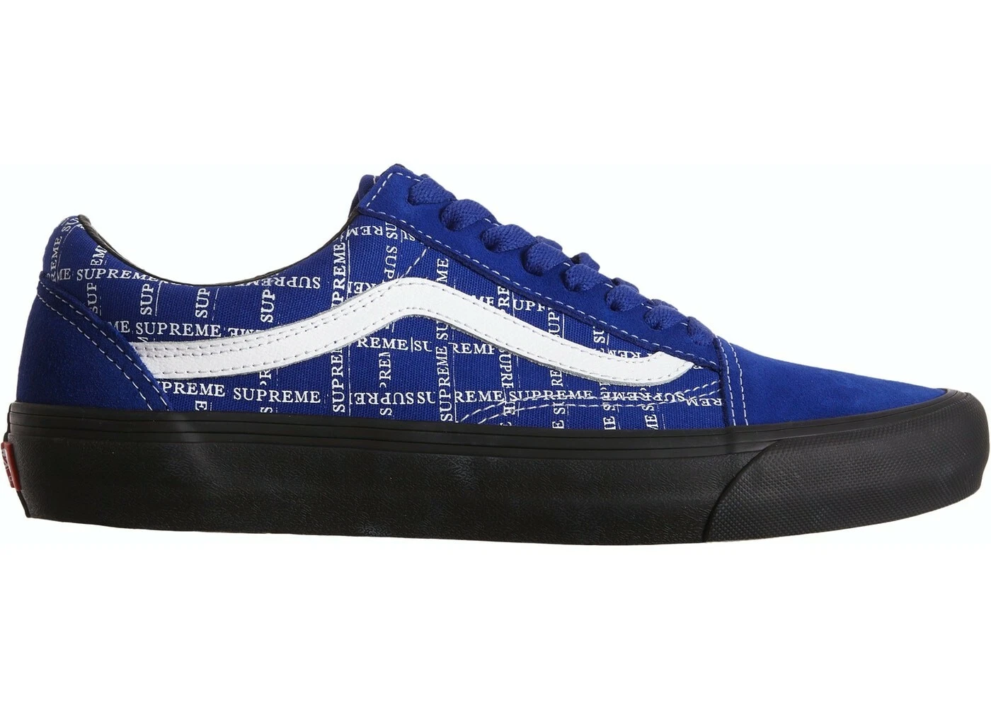 VANS X SUPREME COLLABORATION Old Skool Pro Low Blue UK10 édition limitée RARE !