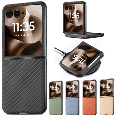 Coque Cuir Avec Anneau Pour Motorola Razr 2025/2024/2023 - Anti-rayures & Chocs - Rigide