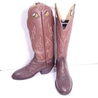 HONCHO SOLANO MENS COWBOY BOOTS TALL BUCKAROO BAILANDO 9.5 D BROWN/TAN RATON,NM