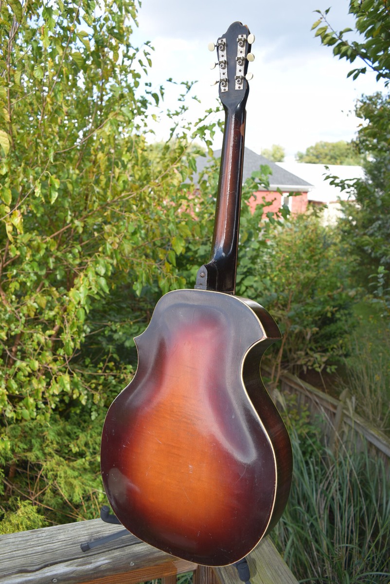 1933 Kay Kraft Venetian Archtop Guitar Gold Leaf Stencil