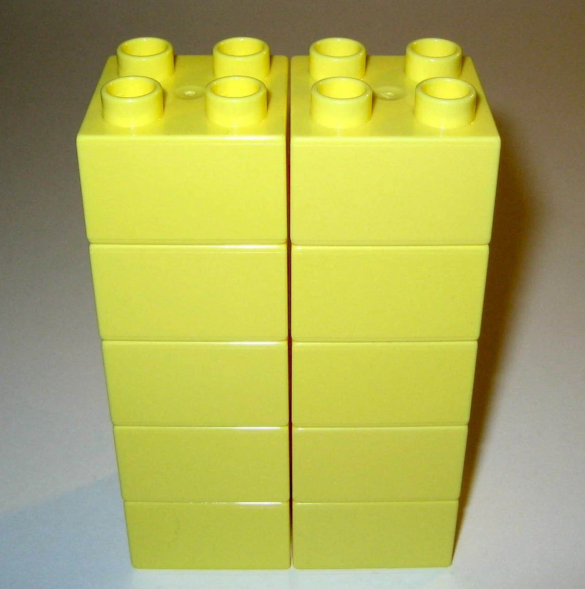 LEGO DUPLO Building Toy Bulk LIGHT YELLOW 2x2 Brick Lot 10 Blocks Replacement