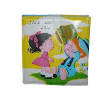 VINTAGE 1976 THREE LITTLE KITTENS / JACK JILL DOUBLE SIDED BABY BATH BOOK SOFT