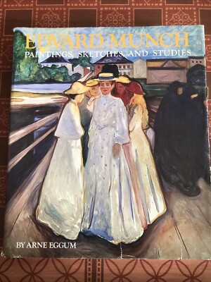 EDVARD MUNCH: PAINTINGS, SKETCHES, AND STUDIES By Arne Eggum - HC/DJ 1983