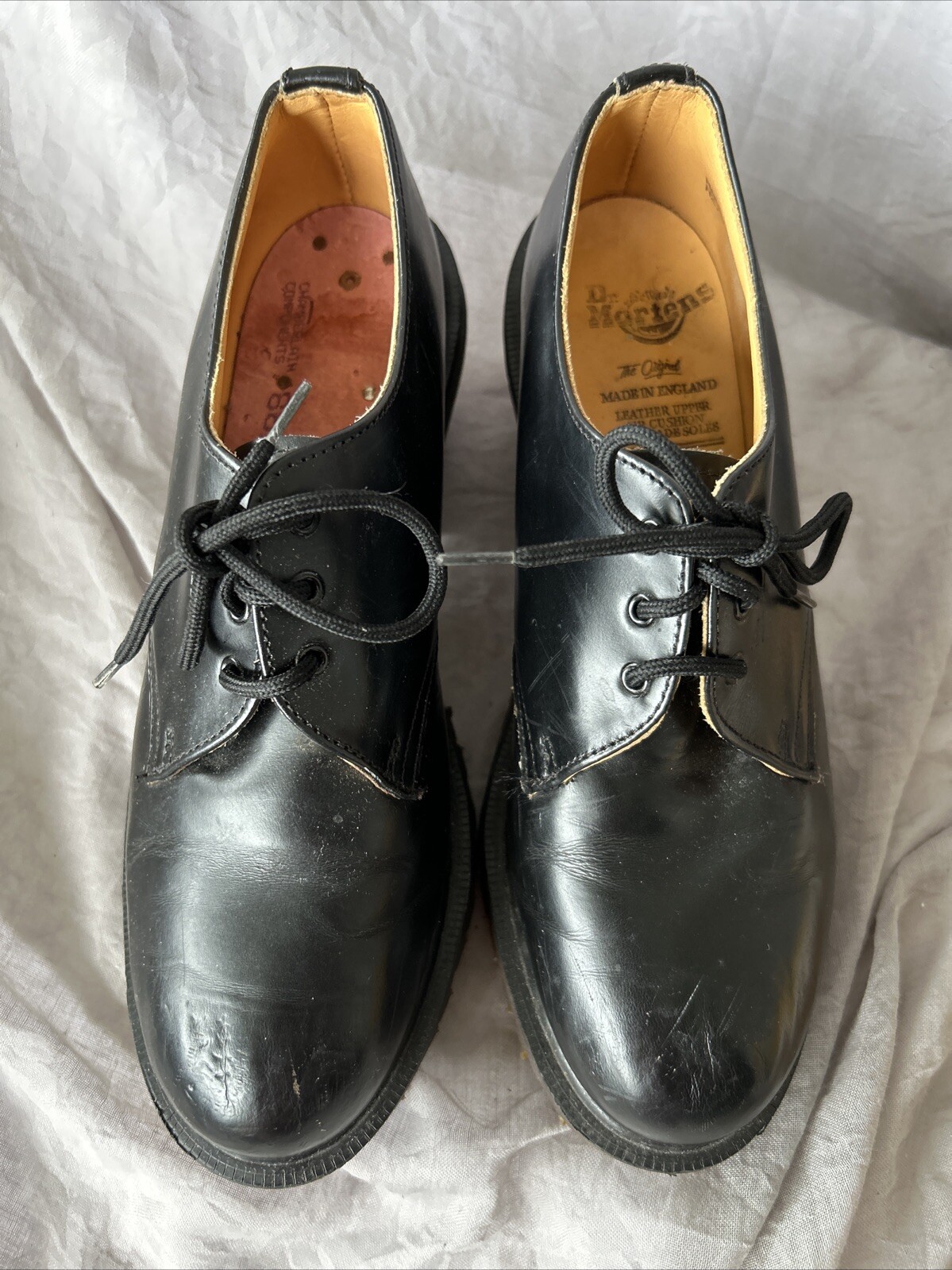 SAOLA Scarpe vintage Dr. Martens donna 3 Grommet stringate plateau Regno Unito taglia 5 Inghilterra