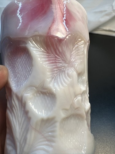 CAMBRIDGE CRANBERRY SLAG GLASS NEAR CUT INVERTED STRAWBERRY TUMBLER cup - Picture 4 of 9