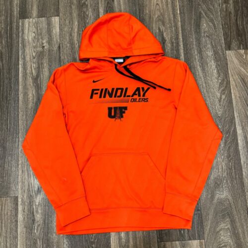 Nike University of Findlay Hoodie Mens S Small Orange Sweatshirt Oilers - Afbeelding 1 van 10