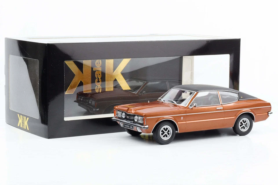 1:18 Ford Taunus GXL Coupe Con Vinyldach 1971 Marrón Metalizado 1:18 KK-Scale - Imagen 3 de 4
