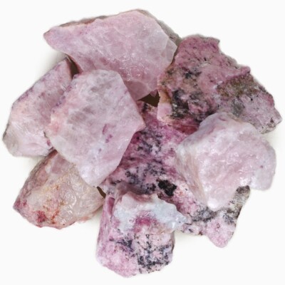 Pink Petalite - Rough Rocks for Tumbling - Wholesale Stone Crystal (Namibia)
