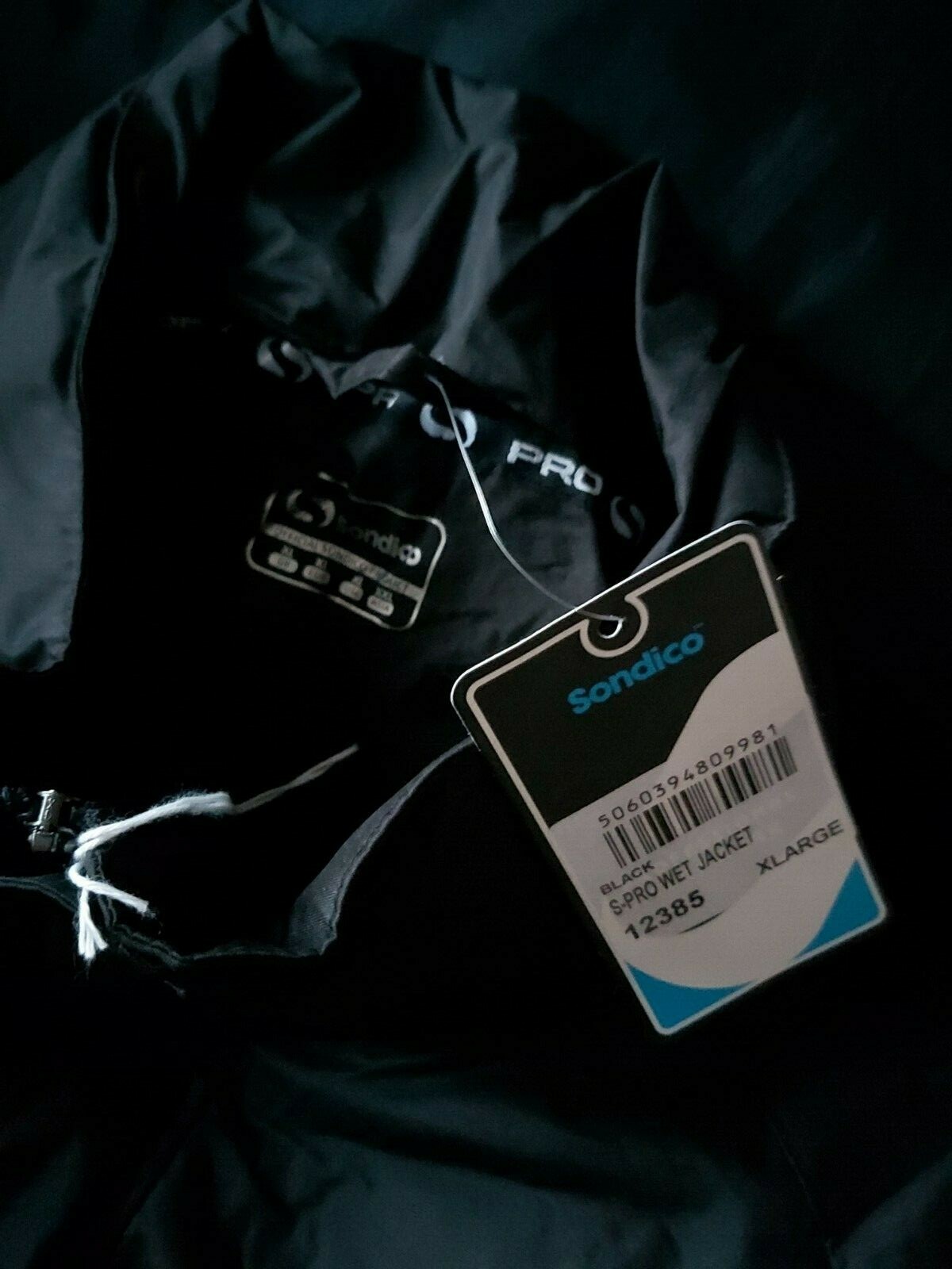 D34 MENS SONDICO BLACK FULL ZIP WEATHERPROOF CONCEALED HOODIE JACKET UK XL 52" image 4