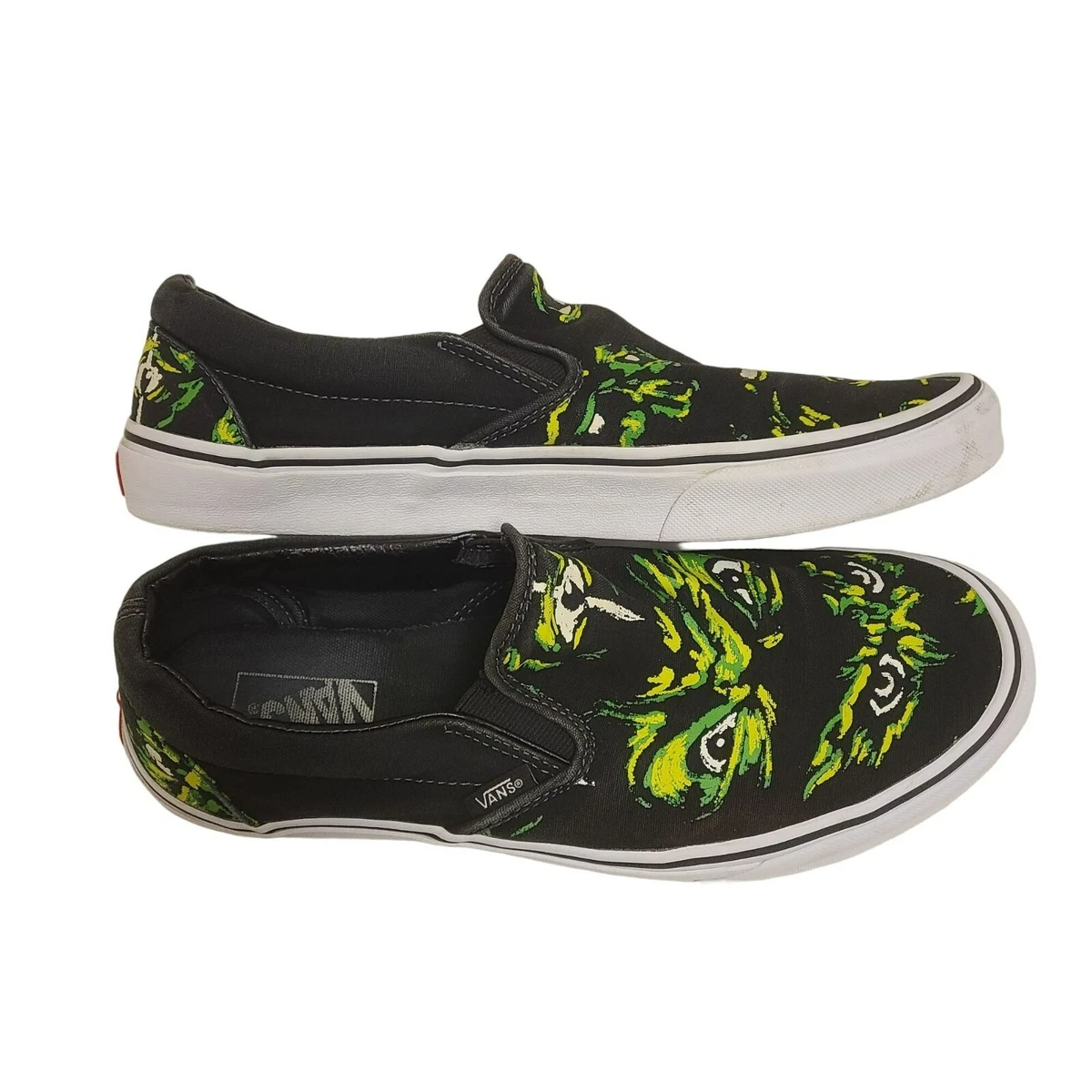 Dark green slip on vans cheap