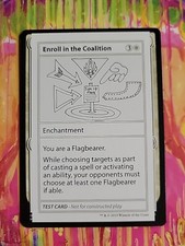 MTG: Enroll in the Coalition - Mystery Booster Test Card - Non Foil - Near Mint