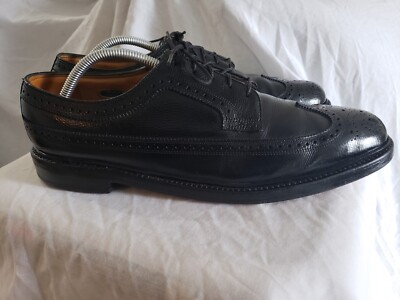 Florsheim Imperial 92604 Long Wingtip Pebble Grain Shoes USA 10.5