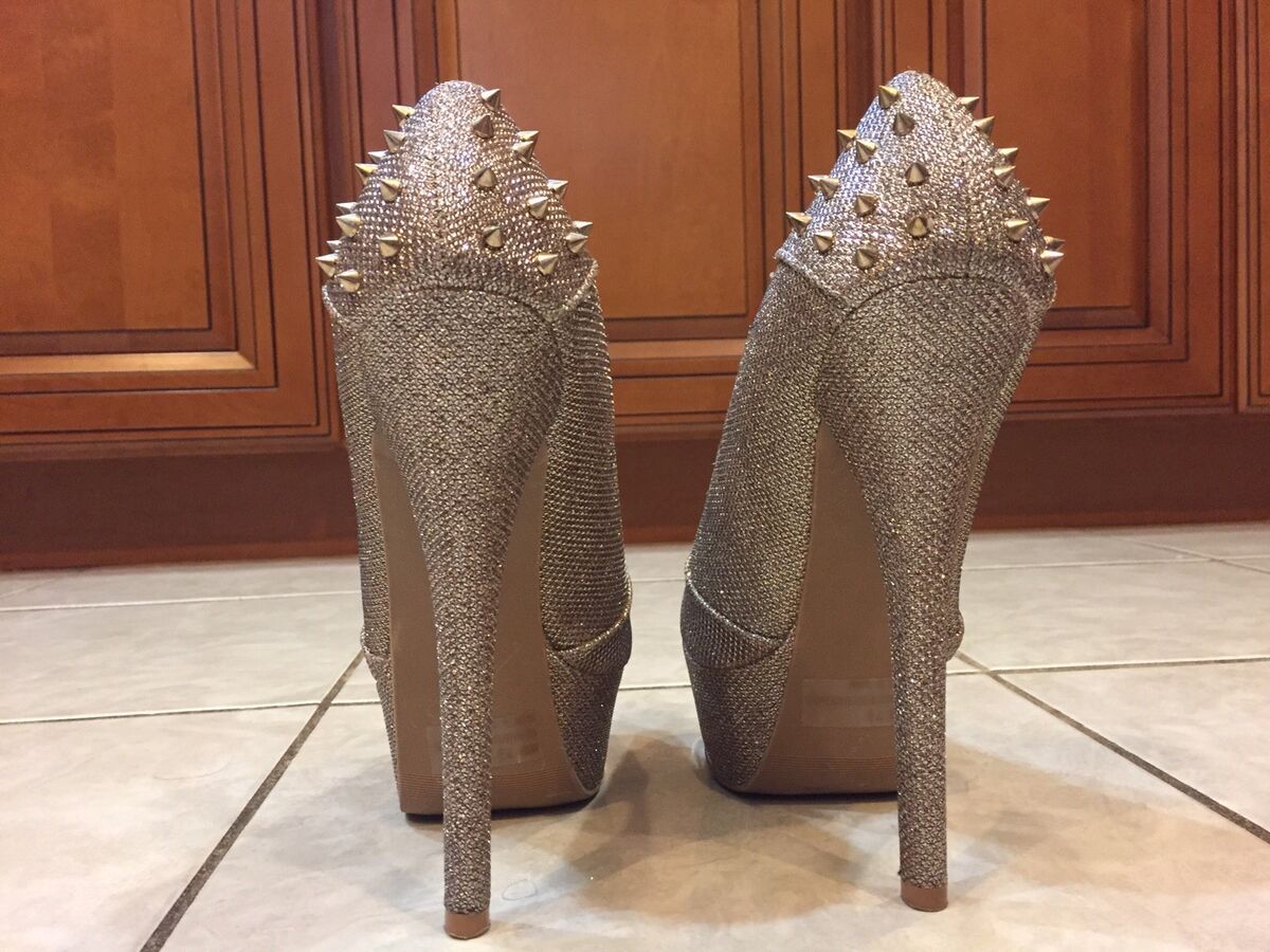 Ladies Crystal Peep Toe High Heels - Crystal Couture