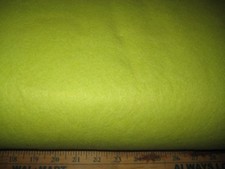 PRIMITIVE SPRING TICKLE LIME GREEN WOOL FELT 20/80 BY THE 1/2 YARD 36" WIDE
