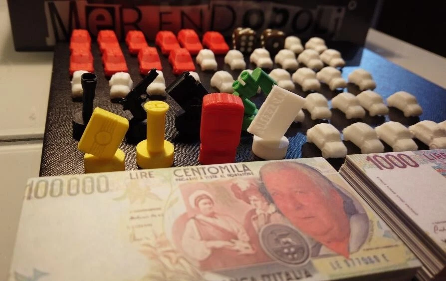 MERENDOPOLI gioco da tavolo dei "Compagni di Merende", Mostro Firenze, Pacciani - Immagine 4 di 4