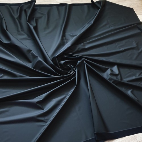 MATTE VINYL PLEATHER GOTHIC FETISH FABRIC WATERPROOF RAINCOAT BLACK WHITE 54'W - Picture 44 of 149