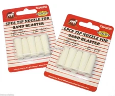 2 SETS AIR SANDBLASTER TIP NOZZLE FOR SAND BLASTER GUN 9/64" 1/8" 7/64" 3/32"