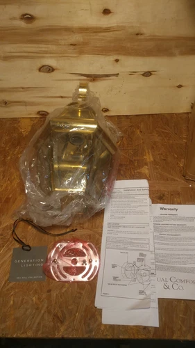 ¤ GENERATION LIGHTING LANCASTER 14" OUTDOOR WALL SCONCE LIGHT FIXTURE 8067-02 ¤ - Picture 3 of 8