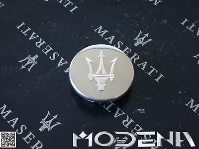 Lot de 4 cache-moyeux de voiture pour Maserati 56 mm - En aluminium
