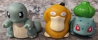 Lot of 3 1999 Vintage Pokemon OddzOn Rolling Metal Ball Plastic Figures