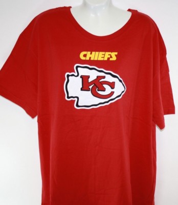 Womens Majestic Kansas City Chiefs Glitter Tee Short Sleeve Football Shirt 