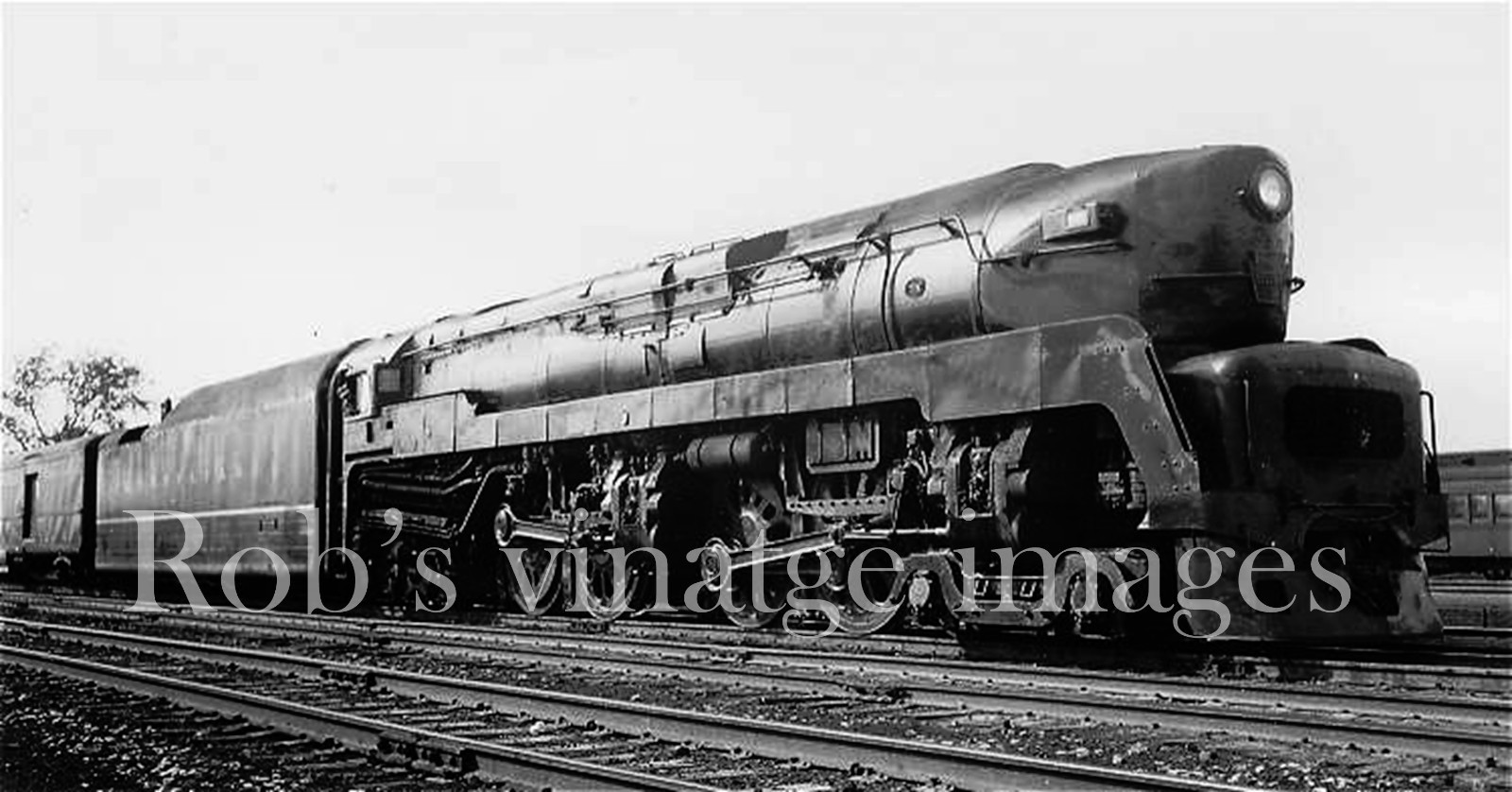 Pennsylvania Railroad T1 Sharknose 6111 Steam Train photo 1930s Art Deco PRR eBay
