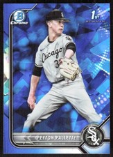 2022 7609C Bowman DRAFT Chrome BLUE SAPPHIRE REFRACTOR Peyton Pallette Chicago