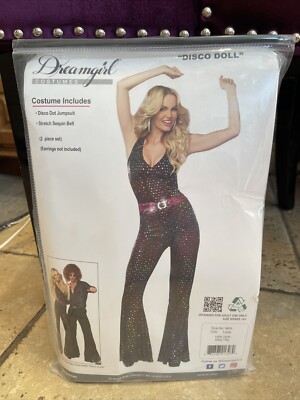 Dreamgirl Disco Doll 70's Dancer Costume Womens Large Adult NEW