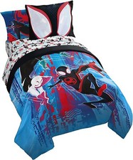 Spider-Man "Across the Spider-Verse Glitch" Kids Reversible Bed Set-AB0BLCV7FLJ2