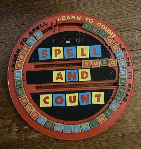 Vintage Little Scholar Spelling and Counting Board