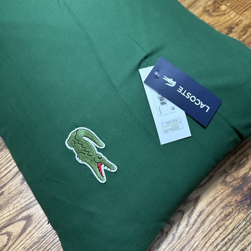 Lacoste Body Pillow Classic Green 100% Cotton Alligator 52” X 20” MSRP $120